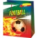 Exklusive Geschenktasche mit Fußballmuster, mittelgroß, 18 x 23 x 10 cm