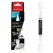 Faber-Castell: Black Edition Shake &amp; Paint doppelseitiger weißer Marker mit 3 mm und 1 mm Spitze