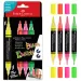 Faber-Castell: Black Edition Shake &amp; Paint doppelseitiges Farbstift-Set, 4 Stück, 3 mm und 1 mm
