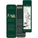 Faber-Castell: Castell 9000 Bleistift-Set, 6 Stück, in Metallbox