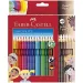 Faber-Castell: GRIP Buntstift-Set 24er Packung mit 6 Hautfarbstiften