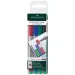 Faber-Castell: Multimark Folienstift-Set M – 4 Stück