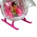 Fashion Sport Car: Rosa Sportwagen-Set mit Licht und Sound, mit Hubschrauber