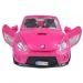 Fashion Sport Car: Rosa Sportwagen-Set mit Licht und Sound, mit Hubschrauber