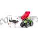 Faunica: Traktor mit Stier Spielset - Woodyland