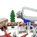 Flugzeug: Flughafen-Spielset mit Fahrzeugen, Flugzeug und Zubehör in zwei verschiedenen Ausführungen