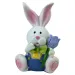 Fröhlicher Osterkeramik-Hase in verschiedenen Varianten, 10 cm