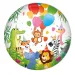 Geburtstags-Folienballon – Fröhliches Tiermuster 46cm