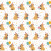 Geburtstags-Geschenkpapier mit Capybara-Motiv 100 × 70 cm