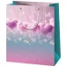Gehäkelte Herzen normale Größe Geschenktasche 11x6x14