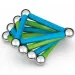 Geomag Green Line Classic magnetisches Konstruktionsspielzeug 25-teilig