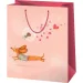 Geschenktasche in Standardgröße mit Dackel-Motiv, 11 x 6 x 14 cm