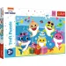 Glückliche Baby Shark Familie 24-teiliges Maxi-Puzzle - Trefl