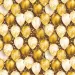 Gold-weißes Geschenkpapier mit Luftballons 100 × 70 cm