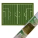 Großes Tipp-Kick-Spielfeld in einem 120x184 cm großen Aufbewahrungsbehälter