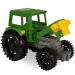Grüner Traktor mit Kippanhänger 38,5 cm - Wader