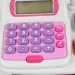 Happy Shopping: Elektronische weiß-rosa Registrierkasse mit Sound und Zubehör 22,5x17cm