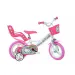 Hello Kitty pink-weißes Kinderfahrrad in Größe 12 - Dino Bikes Fahrrad