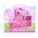 Holiday Villa baue dein eigenes rosa Puppenhaus Spielset