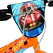 Hot Wheels 16" Kinderfahrrad mit Flaschenhalter und Stützrädern in orange-schwarz – Dino Bikes Fahrrad