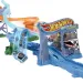 Hot Wheels Racer Rennset: Jurassic World Wiedergeburt-Spielset – Mattel