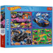 Hot Wheels Rennwagen 4×250-teiliges Puzzle – Trefl