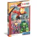 Iron Mans fantastische Freunde 2x20 Teile Supercolor Puzzle – Clementoni