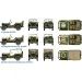 Italeri 1/72 Willys Jeep 1/4 Ton 4x4 Militärfahrzeuge 2er Modellbausatz
