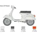 Italeri 1/9 Vespa 125 Primavera Roller Modellbausatz