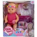 Jenny: Puppe, die Pipi macht, mit abwaschbarem Textilstift-Set und bemalbarem Kleid in zwei Varianten.