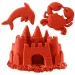 Kinetic Sand: Neonroter Sandknete mit Formen - Spin Master