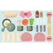 Küchenspielset in rosa klappbarem Koffer, 25-teiliges Set