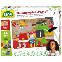 LENA: Korktafel mit Hammer, 54-teiliges Spielset – Party Bild 1