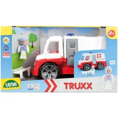 LENA: Truxx Rettungswagen mit Zubehör in der Box, 31 cm Bild 1