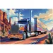 Lastwagen auf der Straße 160-teiliges Puzzle - Trefl