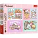 Lerne die Katze Pusheen kennen – 4 x 250 Teile Puzzle - Trefl Bild 1