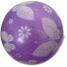 Lila Gummiball mit Schmetterlingsmuster, 23 cm