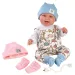 Llorens: 2-in-1 Tala und Talo 44cm Neugeborenenpuppe mit Geräusch, mit rosa und blauen Accessoires