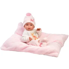 Llorens: Bimba, 35 cm große Neugeborenenpuppe mit Kissen Bild 1