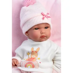 Llorens: Bimba, 35 cm große Neugeborenenpuppe mit Kissen Bild 4