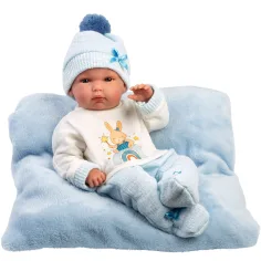 Llorens: Bimbo 35cm Neugeborenenpuppe mit Kissen Bild 2