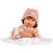 Llorens: Carla, 42 cm große weinende Puppe mit Schnuller und weißer Decke