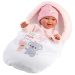 Llorens: Chloe, 38 cm große weinende Puppe mit Schlafsack