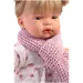 Llorens: Joelle 38 cm große Puppe mit Geräusch in Strickjacke und Schal