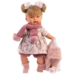 Llorens: Joelle, 38 cm große weinende Puppe mit Quastenschal Bild 2