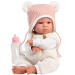Llorens: Lara, 38 cm große weinende Babypuppe mit Bärenohren-Mütze