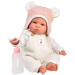 Llorens: Lara, 38 cm große weinende Babypuppe mit Bärenohren-Mütze
