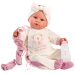 Llorens: Lea, 45 cm große weinende Puppe mit Schnuller im Koala-Strampler.