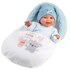 Llorens: Liam, 38 cm große weinende Baby-Puppe mit Schlafsack Bild 1