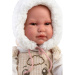 Llorens: Luis, 45 cm große weinende Babypuppe mit Fläschchen und Schnuller.